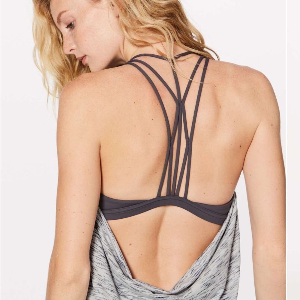 Lululemon Raise The Barre Tank in grey color size 2